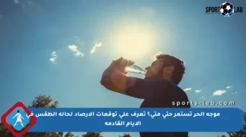 موجة الحر تستمر حتى متى؟ تعرف على توقعات الأرصاد لحالة الطقس في الأيام القادمة